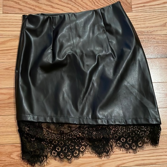 SHEIN Dresses & Skirts - Shein Faux Leather Mini Skirt